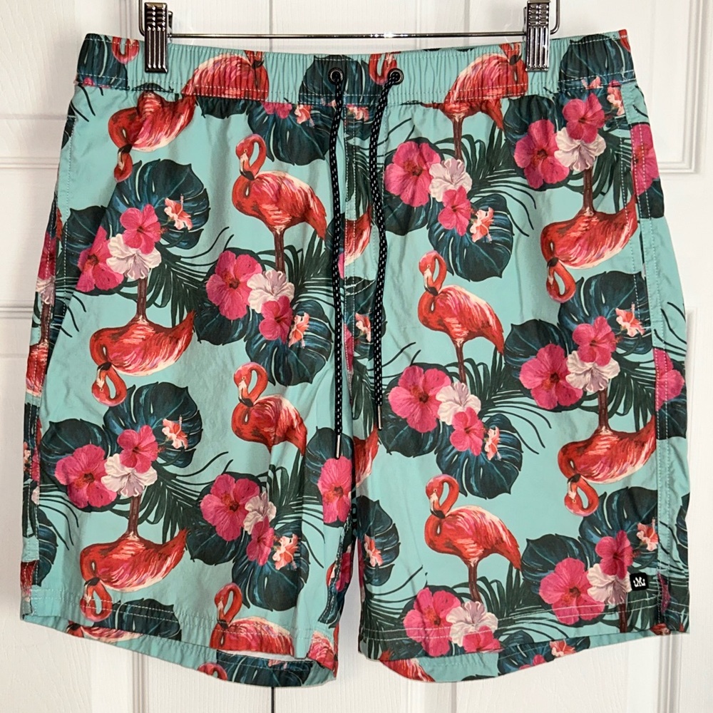 Men’s Micros Tropical Flamingo Print Men's Swimming trunks Size L